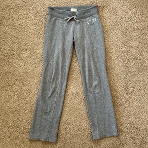 Aerie Love Gray Straight Leg Drawstring Sweatpants